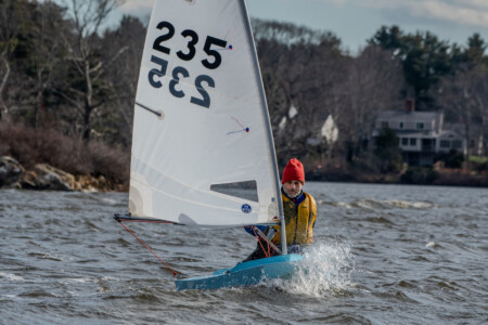 Eli Slater Navigated The Chops On The Water Of The Cove Caused By The Wind.