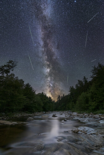 Perseids Over The Swift River