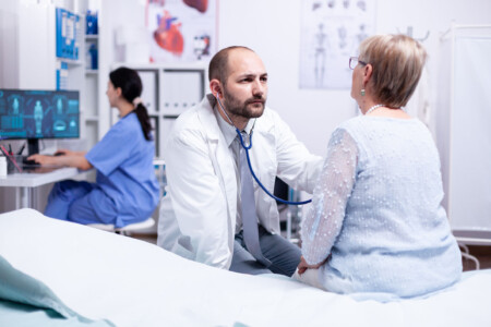 Elderly Woman Doctor Appointment