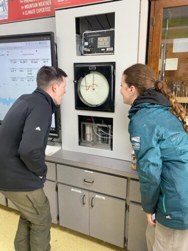 2025 06 20 Interns Maddie Max Watching Hays Chart For Gusts Over 100