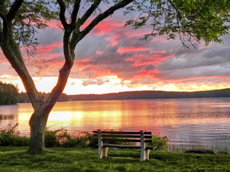 Lake Massabesic As The Sun Rises