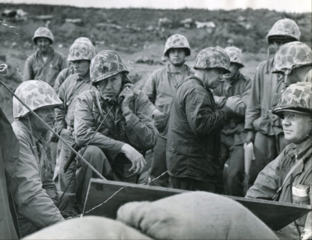 Fifth Marine Division Command Post Iwo Jima 1945