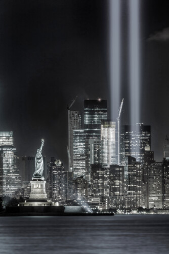 New York City September 11: The Statue Of Liberty As Seen In T